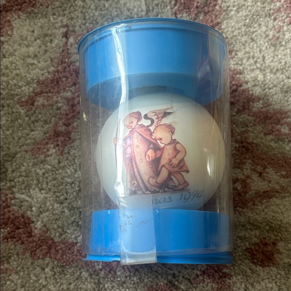 Vintage Christmas Ornament with Angel Design